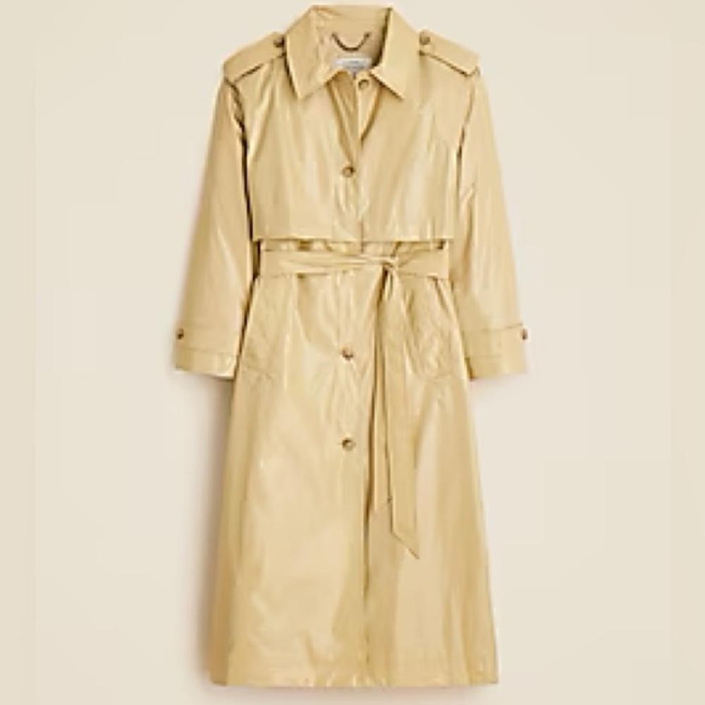 J. Crew Tan Trench Coat